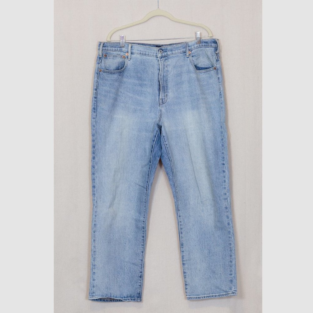 Gap denim light wash wide straight fit